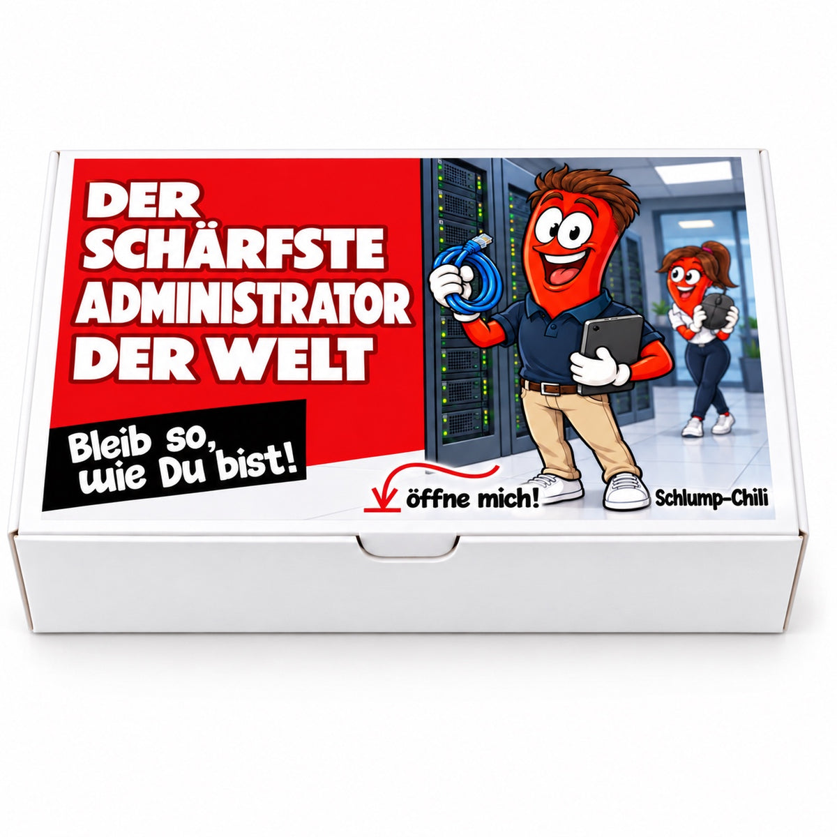 Der schärfste Administrator der Welt – Geschenkschachtel frontal