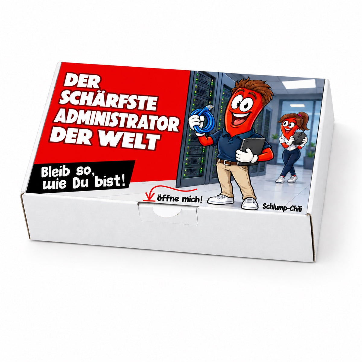 Der schärfste Administrator der Welt – Geschenkschachtel schräg