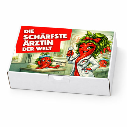 Die schärfste Ärztin der Welt - Ein witziges Medizinerin Geschenk Set!