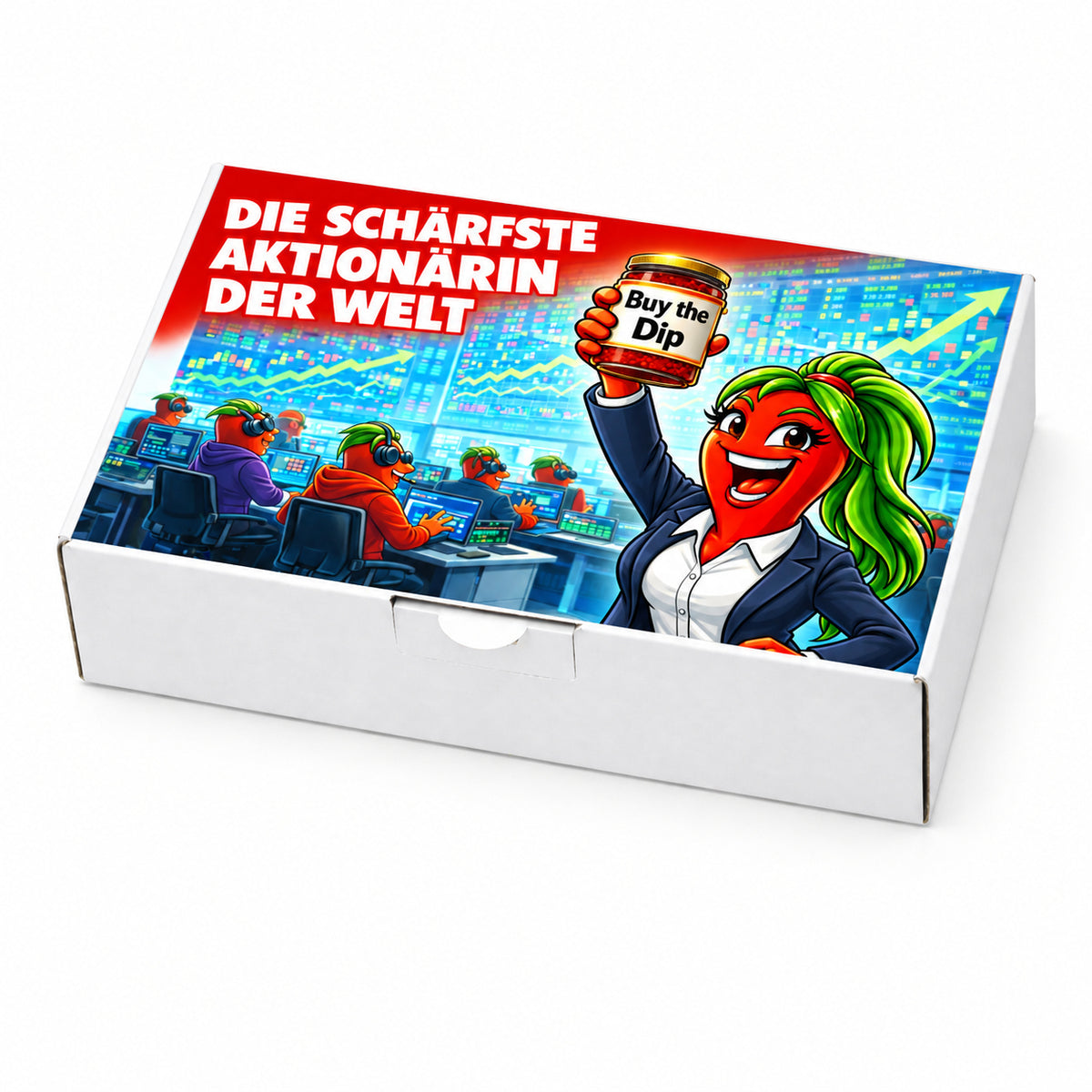 Die schärfste Aktionärin der Welt - Ein witziges Börsen Geschenkset