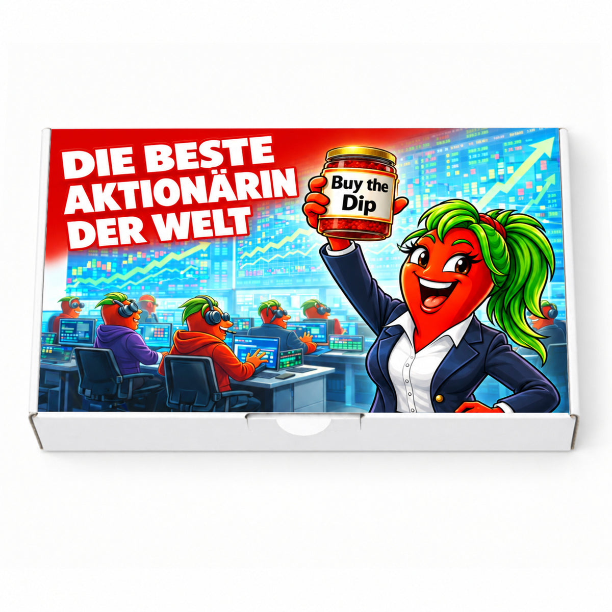 Die schärfste Aktionärin der Welt - Ein witziges Börsen Geschenkset