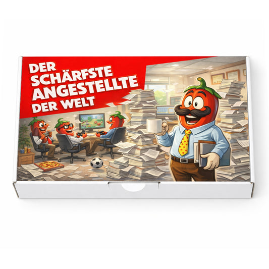 Der schärfste Angestellte der Welt - Ein witziges Geschenk Set für den Kollegen