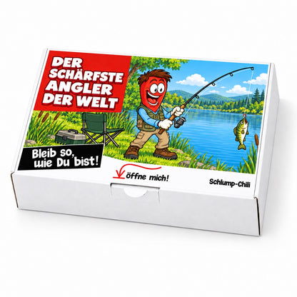 Der schärfste Angler der Welt – Geschenkschachtel schräg