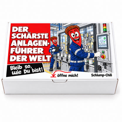 Der schärfste Anlagenführer der Welt – Geschenkschachtel frontal