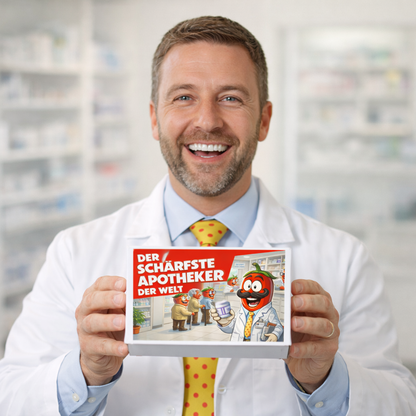 Der schärfste Apotheker der Welt - Ein witziges Apotheken Geschenk Set!