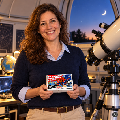 Die schärfste Astronomin der Welt – Geschenkidee (AI)