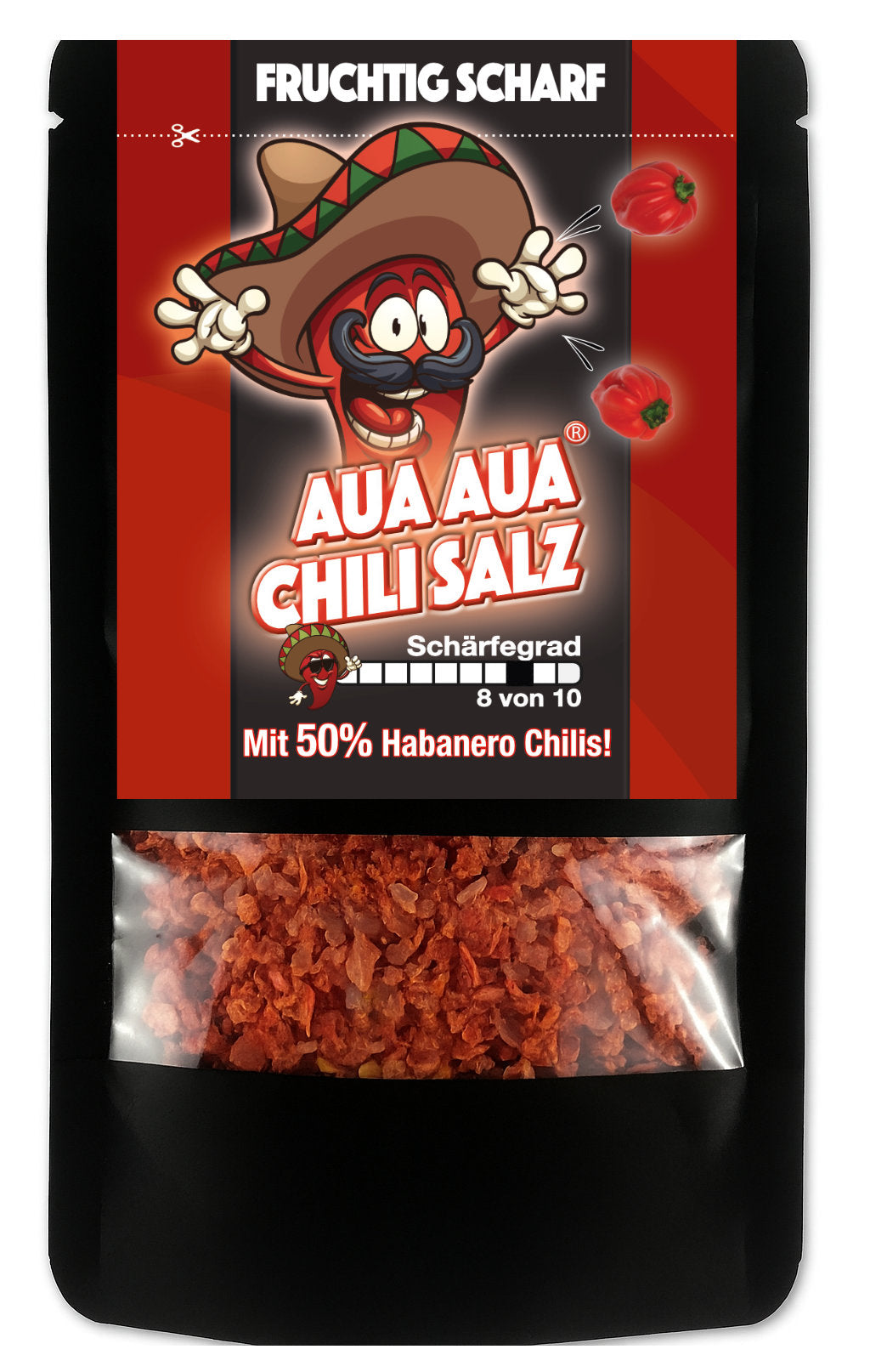 AUAAUA scharfe Chili Gewürzsalz Probierpack 20g