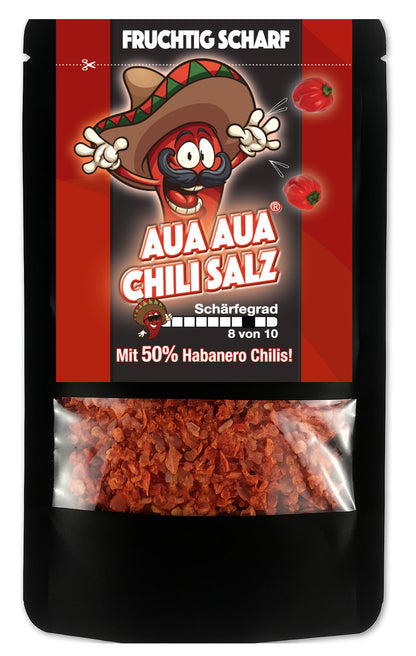 AUAAUA scharfe Chili Gewürzsalz Probierpack 20g