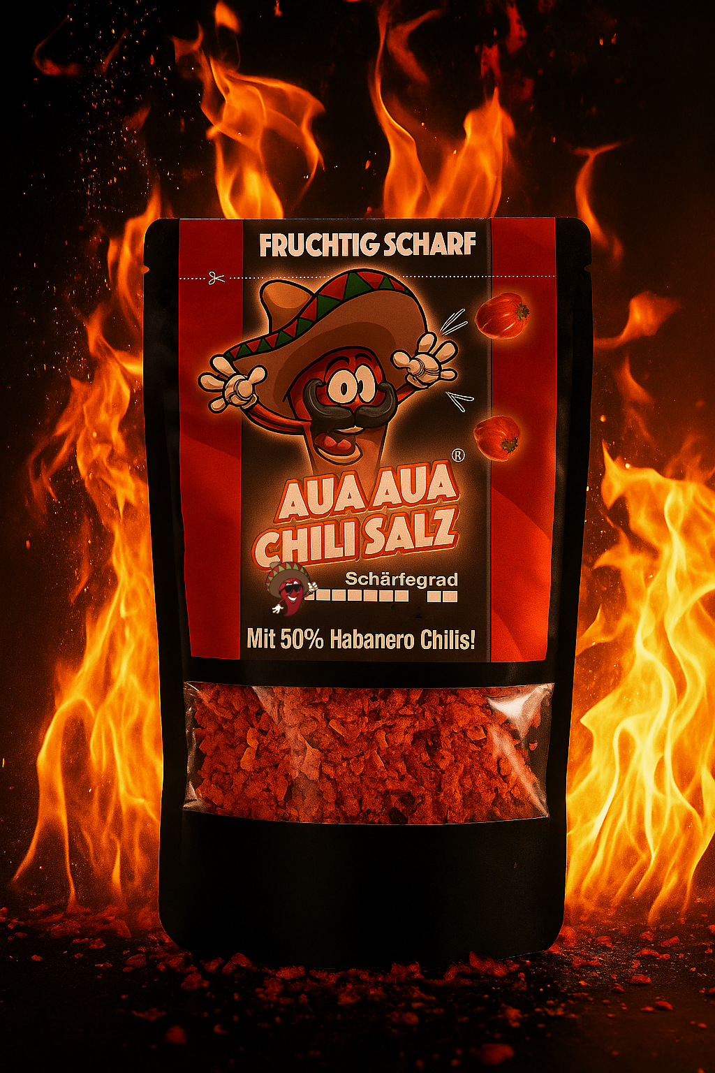 AUAAUA scharfe Chili Gewürzsalz Probierpack 20g