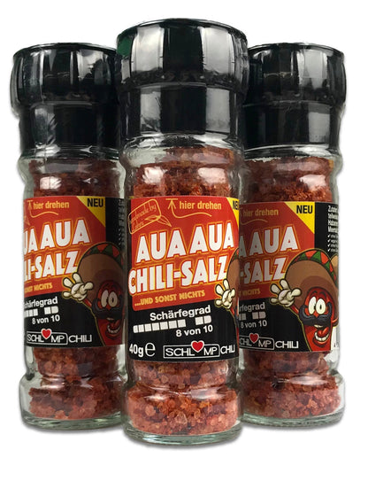 AUAAAUA scharfe Habanero Chilisalz Gewürzmühlen