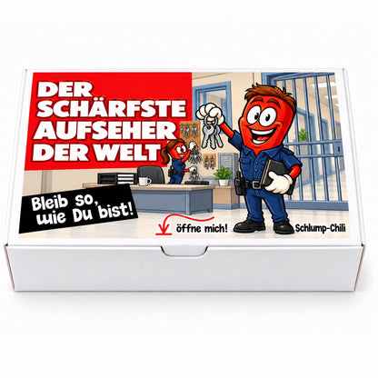 Der schärfste Aufseher der Welt – Geschenkschachtel frontal