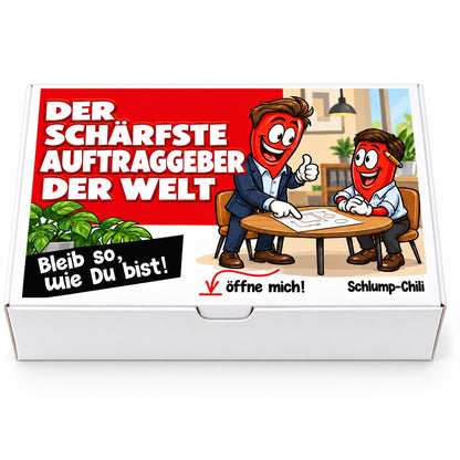 Der schärfste Auftraggeber der Welt – Vorderansicht
