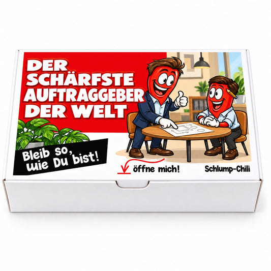 Der schärfste Auftraggeber der Welt – Vorderansicht