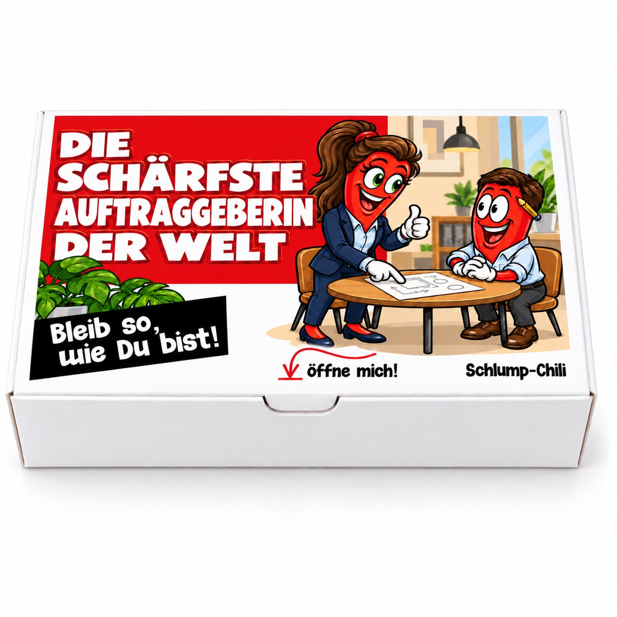 Die schärfste Auftraggeberin der Welt – Vorderansicht