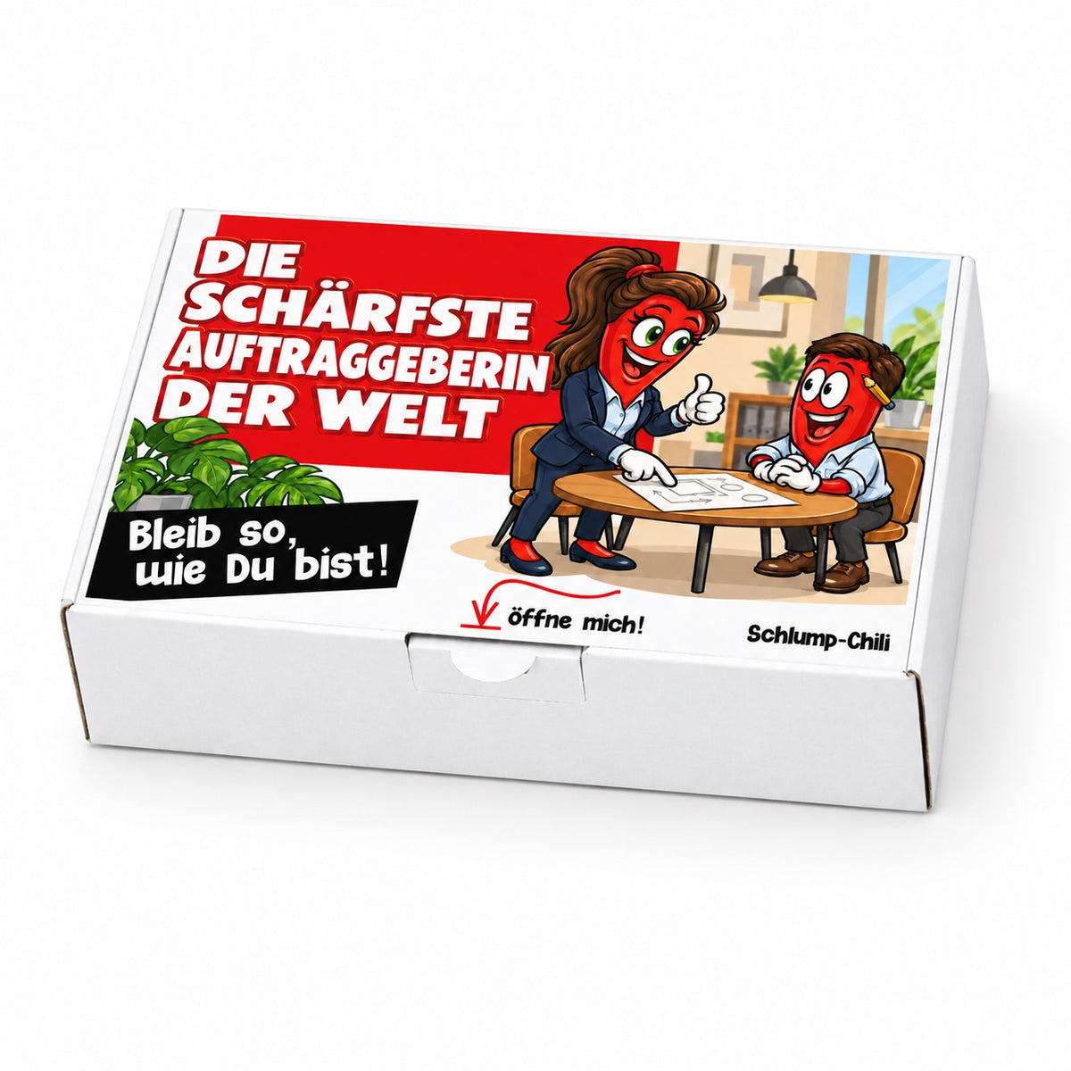 Die schärfste Auftraggeberin der Welt – Schrägansicht