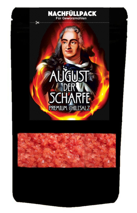 AUGUST DER SCHARFE Nachfüllpack für Gewürzmühlen 80g