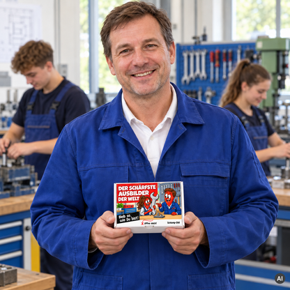 Der schärfste Ausbilder der Welt – Geschenkidee (AI)