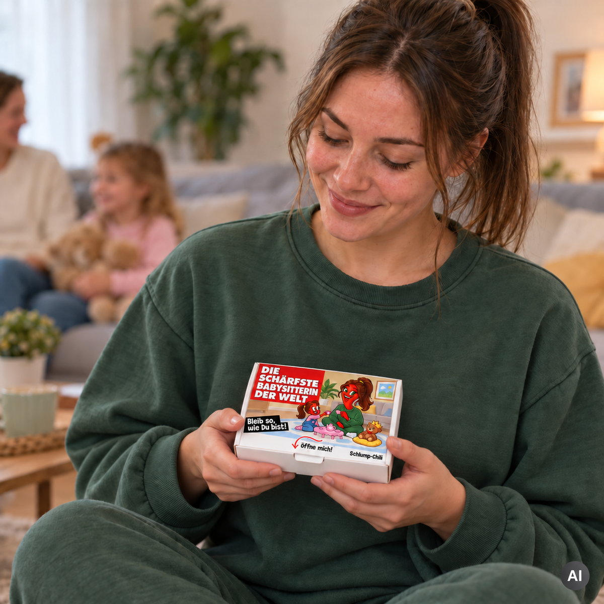 Die schärfste Babysitterin der Welt – Geschenkidee (AI)