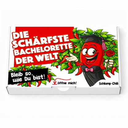 Chili-Geschenk für Bachelorette, Frontalansicht