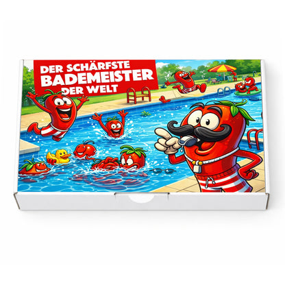 Der schärfste Bademeister der Welt - Ein witziges Geschenk Set für Schwimmer