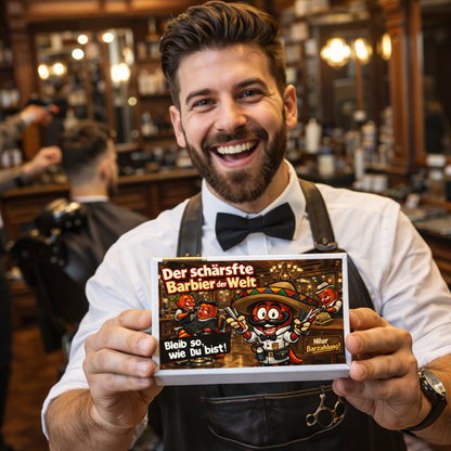 Der schärfste Barbier der Welt - Ein witziges Geschenk Set