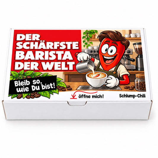 Der schärfste Barista der Welt – Vorderansicht