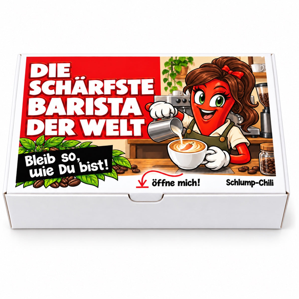 Die schärfste Barista der Welt – Vorderansicht