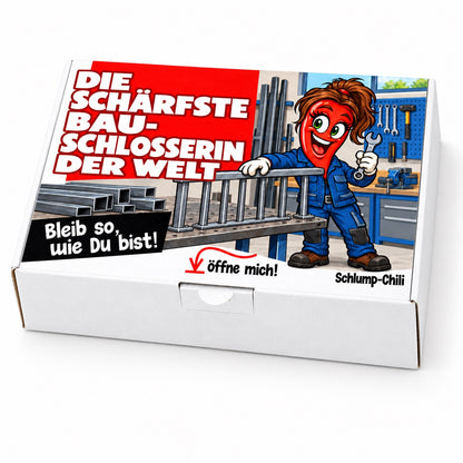 Die schärfste Bauschlosserin der Welt – Schrägansicht