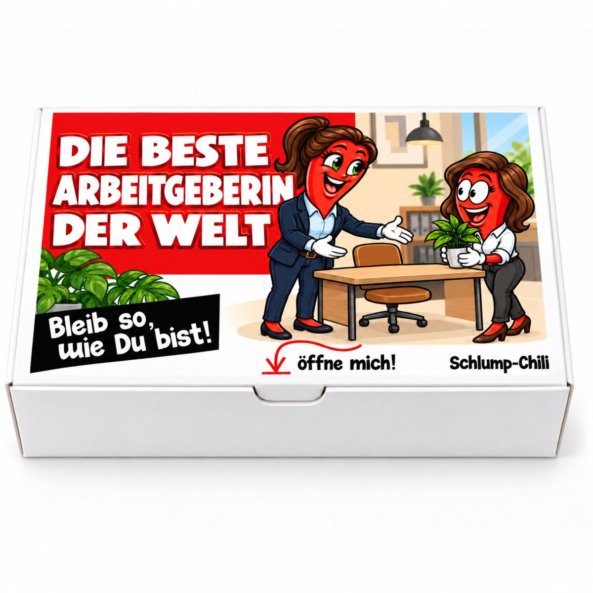 Die beste Arbeitgeberin der Welt – Vorderansicht