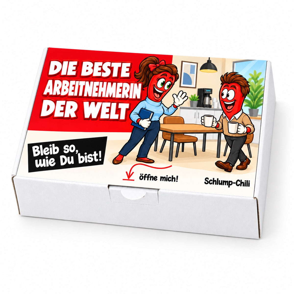 Die beste Arbeitnehmerin der Welt – Schrägansicht