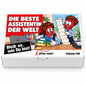 Die beste Assistentin der Welt – weiße Geschenkbox, Vorderansicht