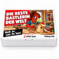 Die beste Bastlerin der Welt – weiße Geschenkbox, Vorderansicht