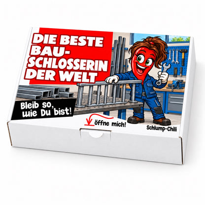 Die beste Bauschlosserin der Welt – Schrägansicht