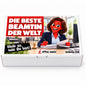 Die beste Beamtin der Welt – weiße Geschenkbox, Vorderansicht
