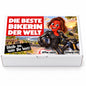 Die beste Bikerin der Welt – weiße Geschenkbox, Vorderansicht