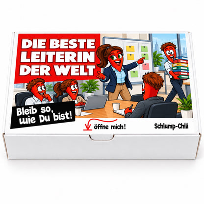 Die beste Leiterin der Welt – Büroleiterin – Frontansicht