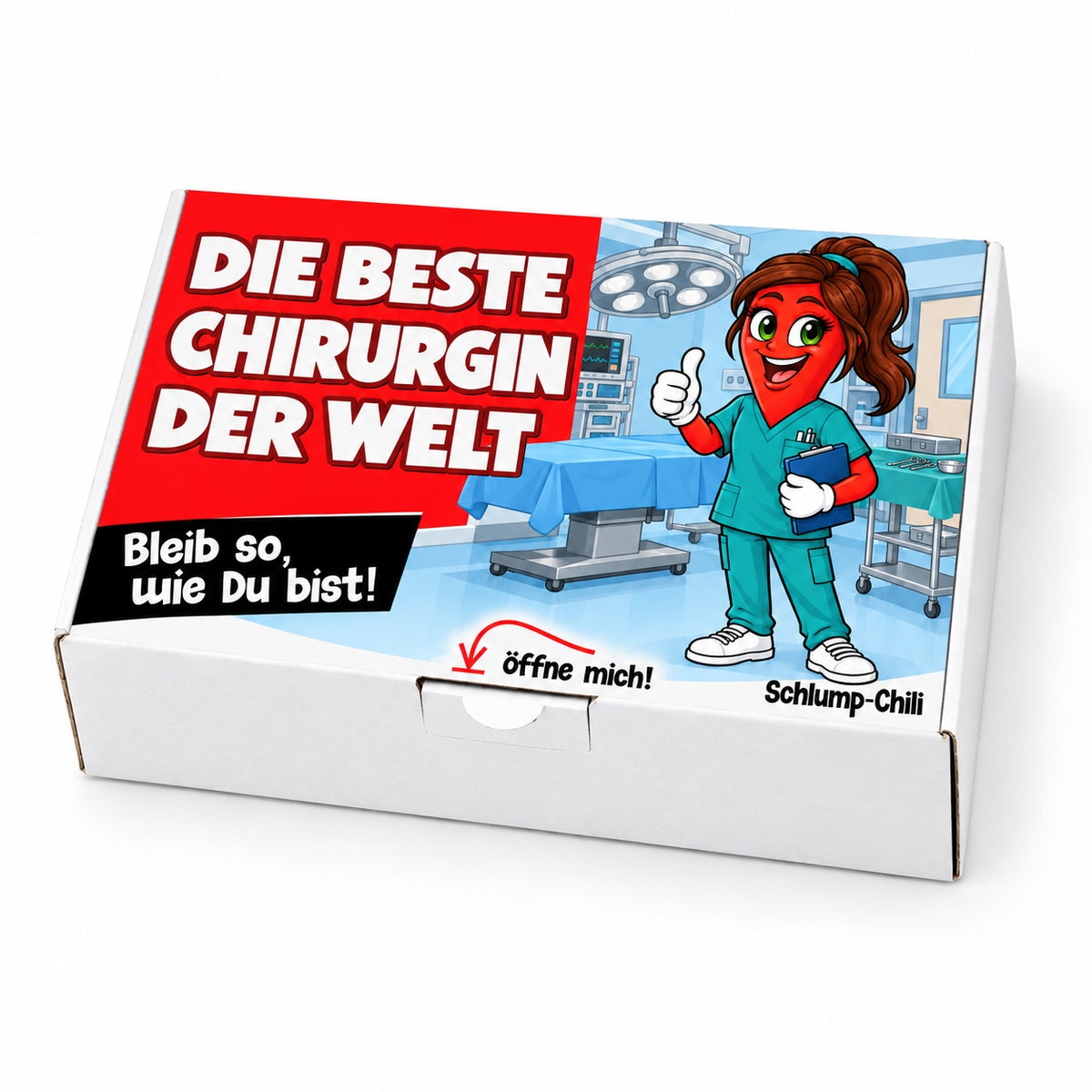 Die beste Chirurgin der Welt – Geschenkschachtel schräg
