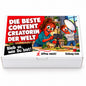 Die beste Content Creatorin der Welt – weiße Geschenkbox, Vorderansicht