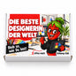 Die beste Designerin der Welt – weiße Geschenkbox, Vorderansicht