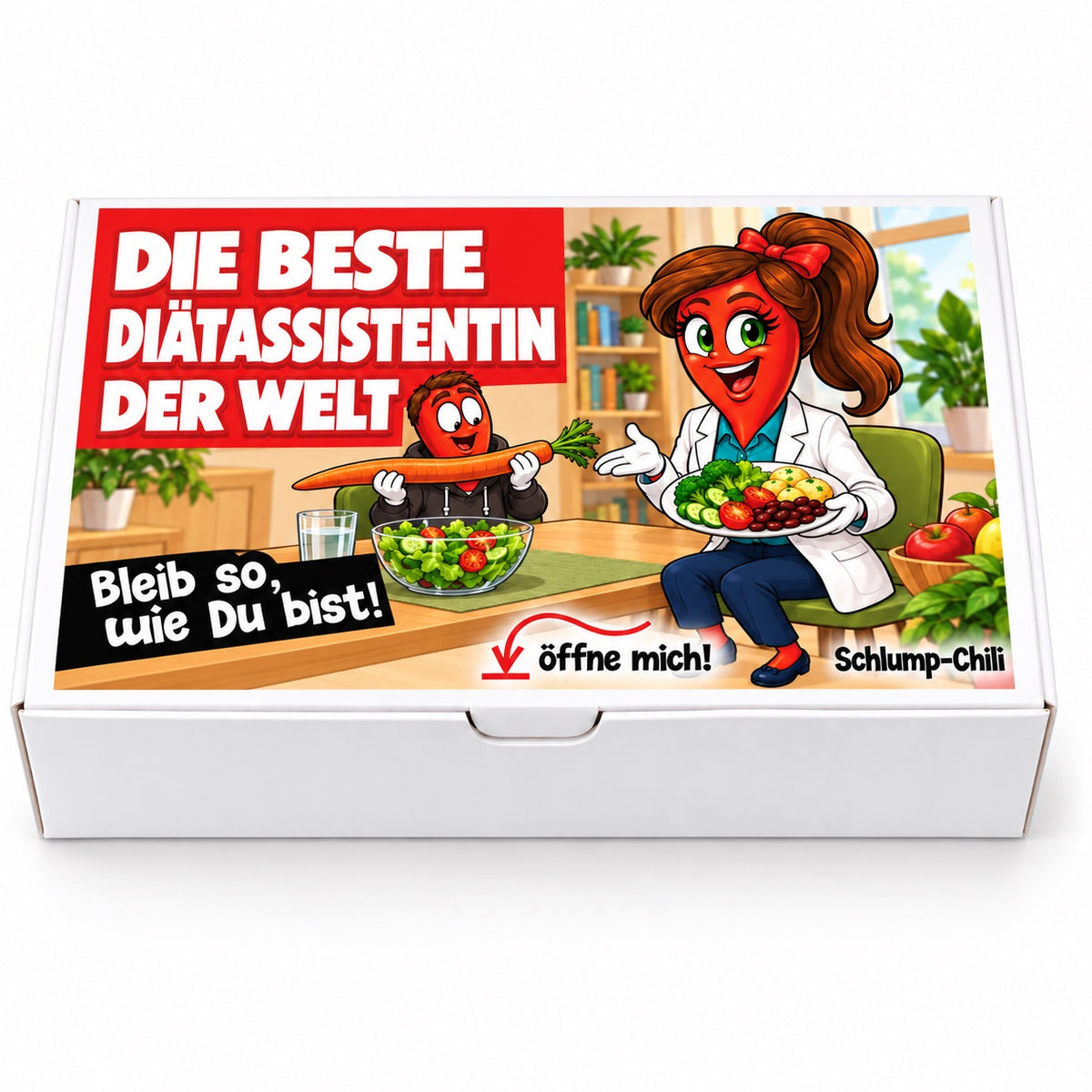 Die beste Diätassistentin der Welt – Geschenkschachtel frontal