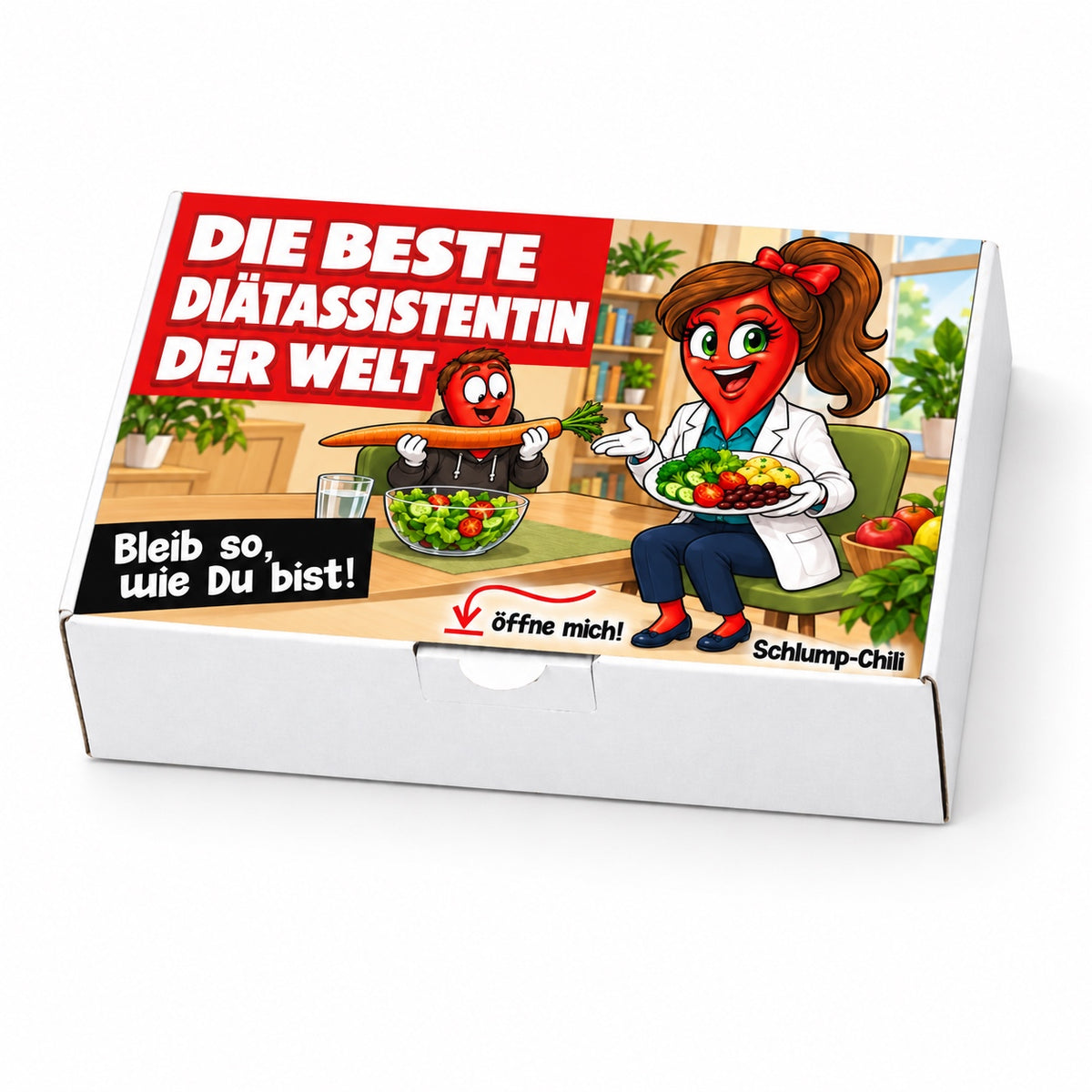Die beste Diätassistentin der Welt – Geschenkschachtel schräg