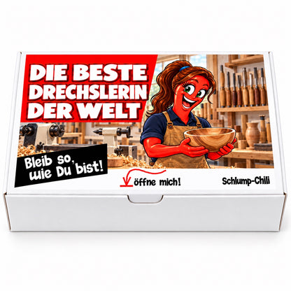 Die schärfste Drechslerin der Welt - Ein witziges Geschenk!