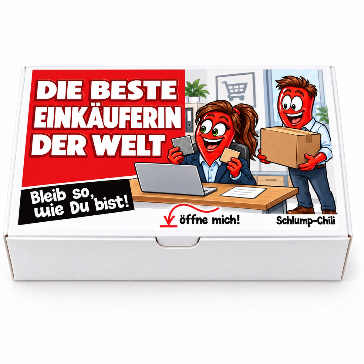 Die beste Einkäuferin der Welt – Geschenkschachtel frontal