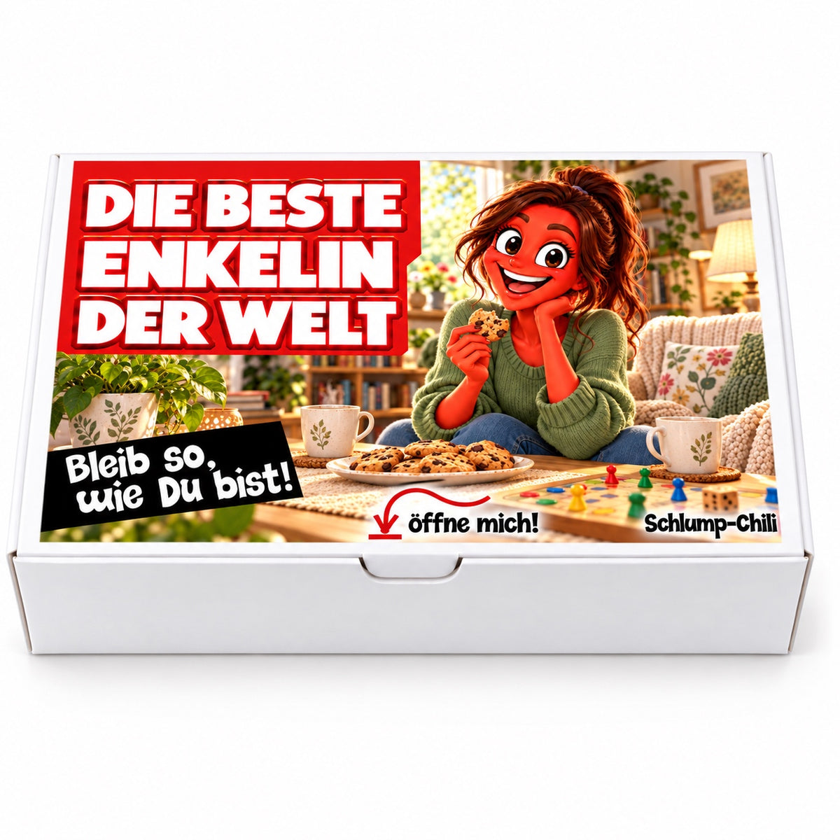 Die beste Enkelin der Welt – Geschenkbox Vorderansicht