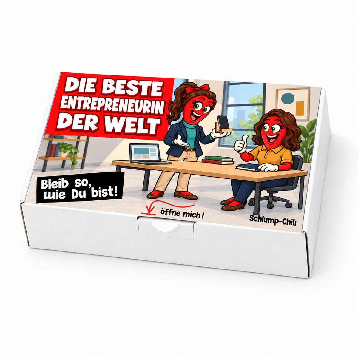 Die beste Entrepreneurin der Welt – Schrägansicht