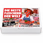 Die beste Fleischerin der Welt – weiße Geschenkbox, Vorderansicht