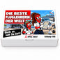 Die beste Fluglehrerin der Welt – Geschenkbox Vorderansicht