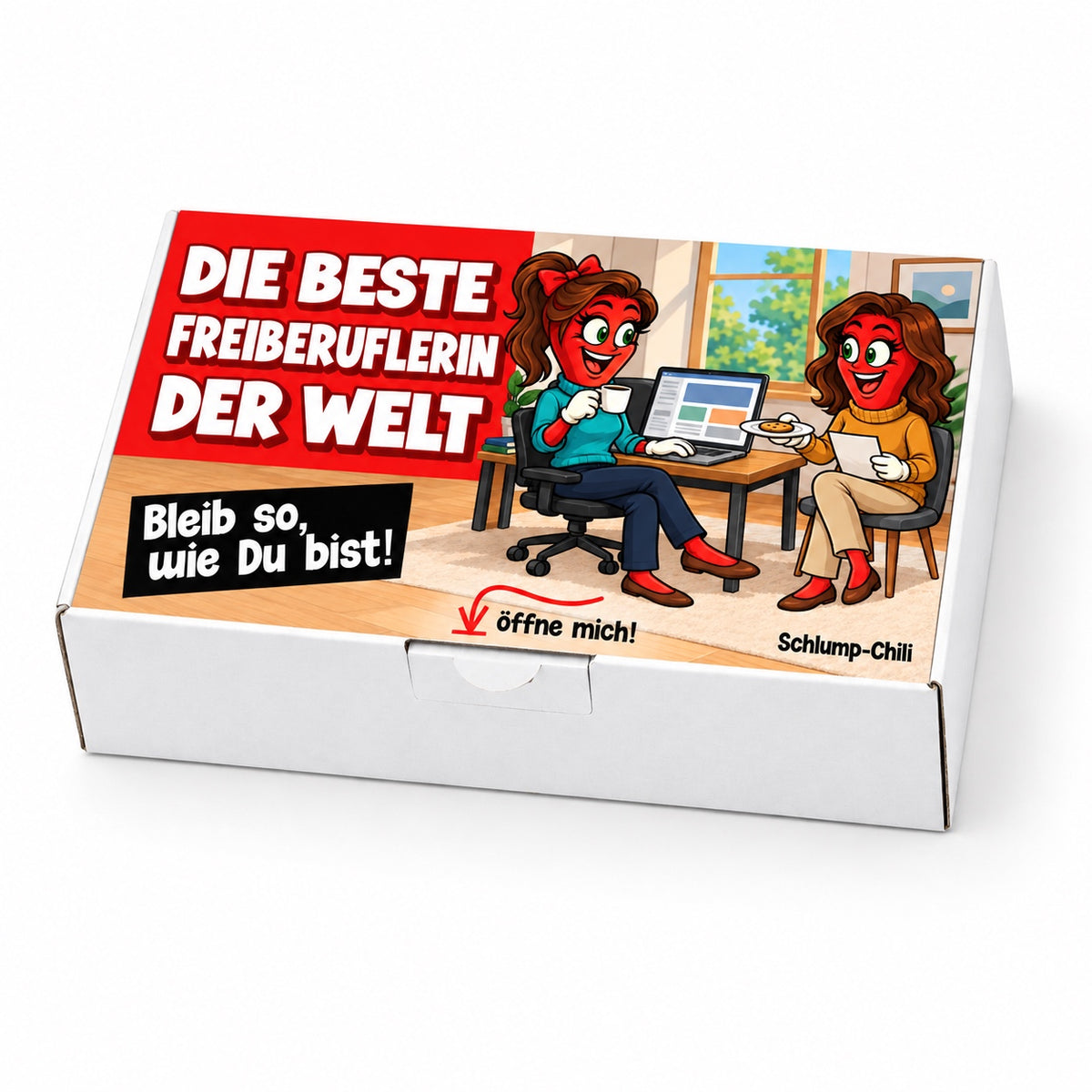 Die beste Freiberuflerin der Welt – Schrägansicht