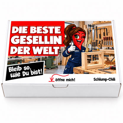 Die beste Gesellin der Welt – Geschenkbox Vorderansicht