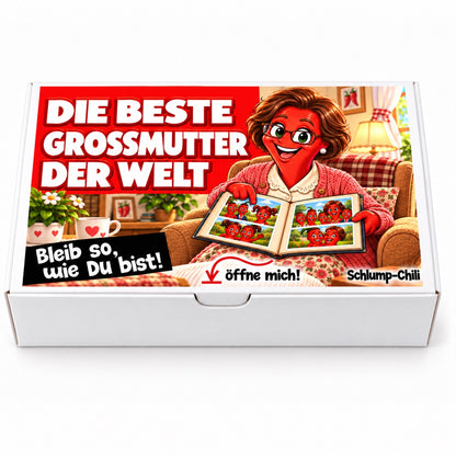 Die beste Großmutter der Welt – Geschenkschachtel frontal